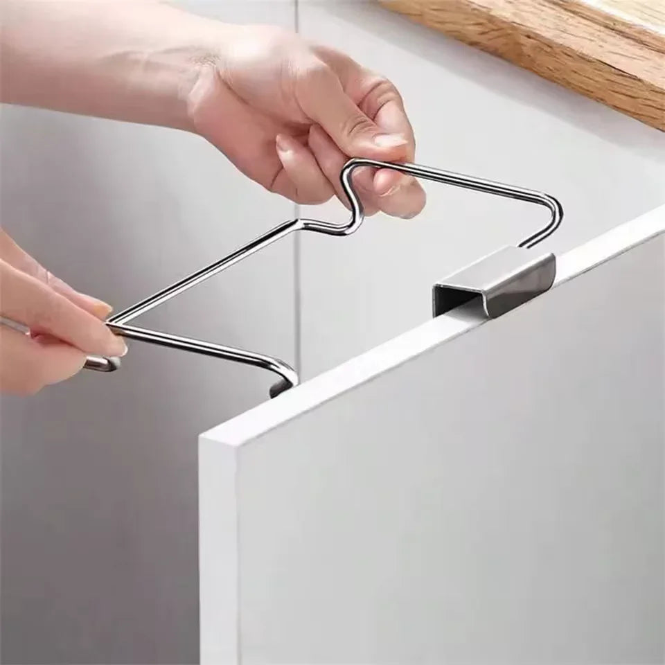 Kitchen Trash Rack – Cabinet Door Garbage Bag Holder