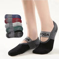 Women’s Anti-Slip Yoga & Pilates Socks – Cotton Fitness (Random Color)