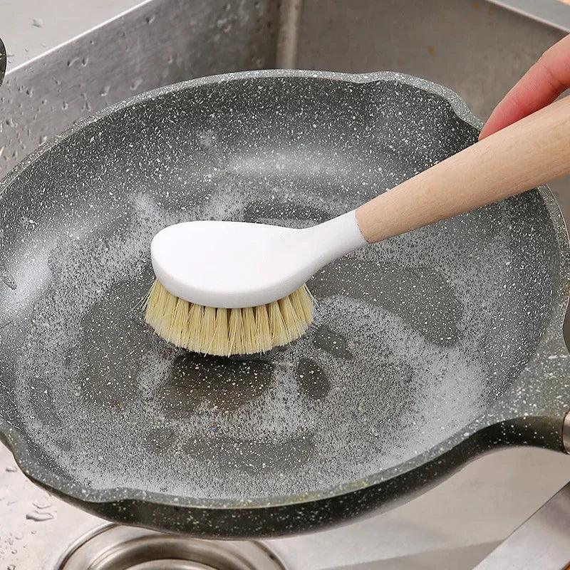 Long Handle Kitchen Pot Cleaning Brush
