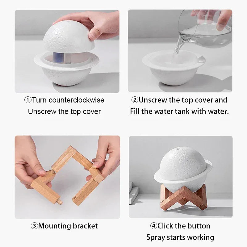 Planet Humidifier – USB Ultrasonic Air Diffuser