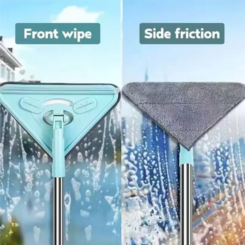 Triangle 360° Mop with Wiper – Adjustable Handle