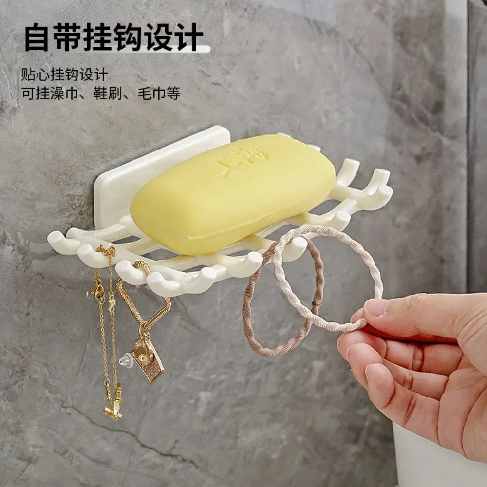 Wall Mounted No-Punch Self-Adhesive Soap Holder (Each)
