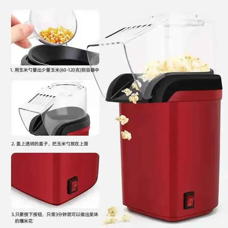 Mini Electric Popcorn Maker for Quick and Easy Snacks