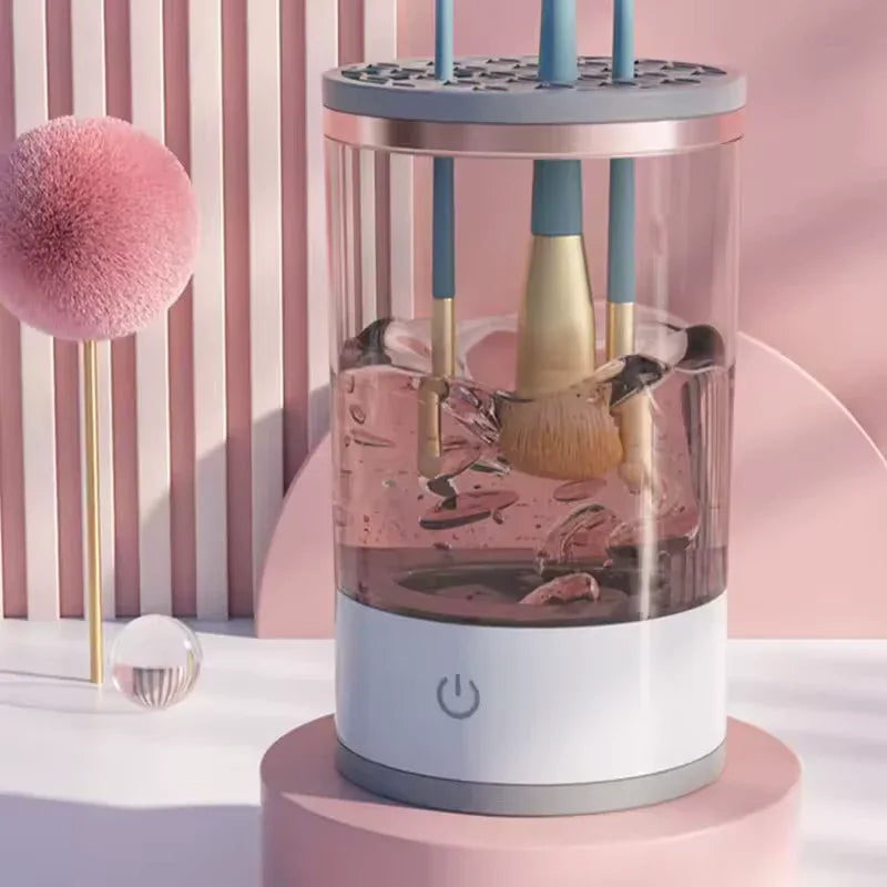 Automatic Electric Makeup Brush Cleaner 3 In 1 Portable Women Eye Shadow Brush Holder Stand Tool And Dryer Beauty Makeup Tools