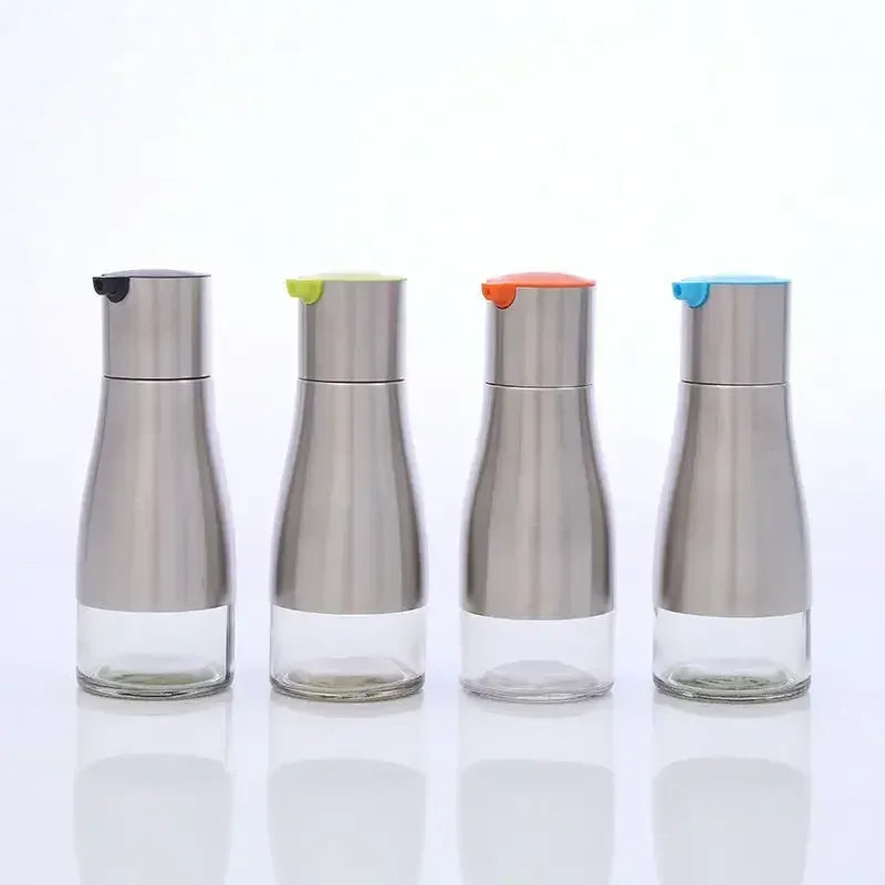 Stainless Steel Glass Oil Dispenser Bottle