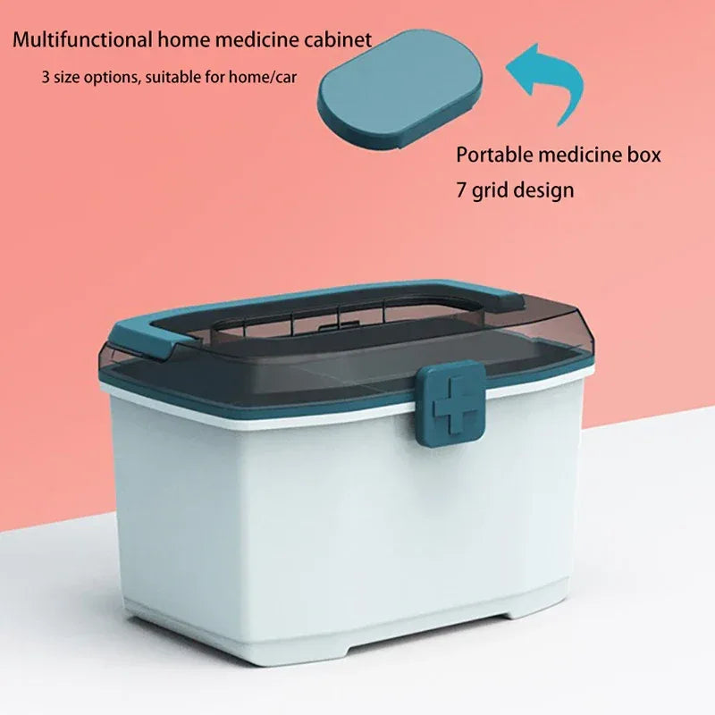 Double-Layer Medical Storage Box – Portable First Aid Kit