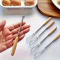Stainless Steel Whisk with Solid Wood Handle