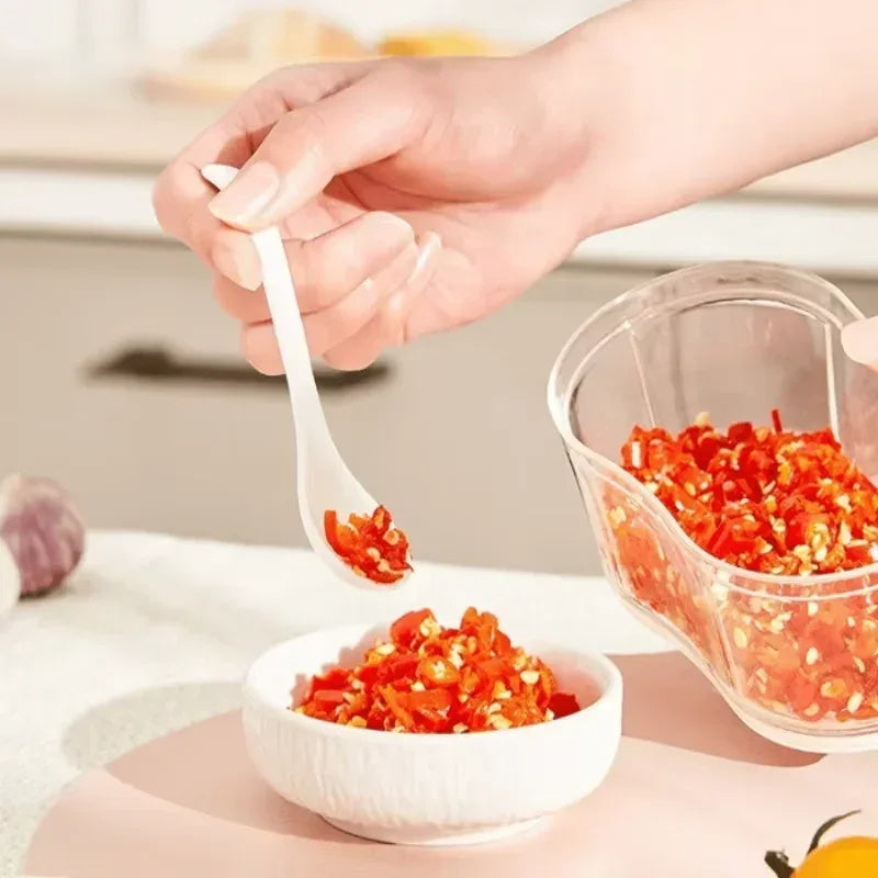 Manual Garlic Cutter – One-Handed Telescopic Slicer