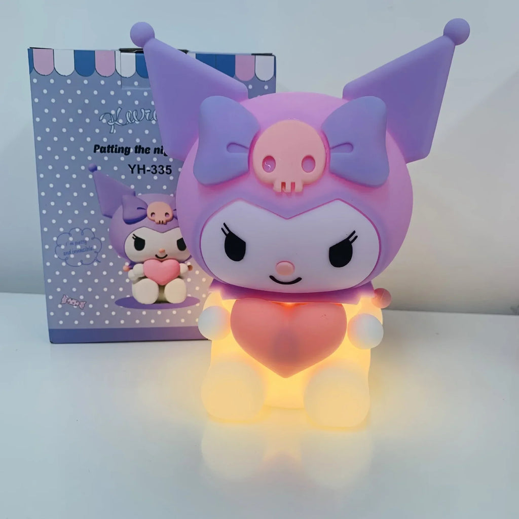 Kuromi Silicone Touch Night Light - Cute Kawaii Bedside Lamp & Sleep Aid