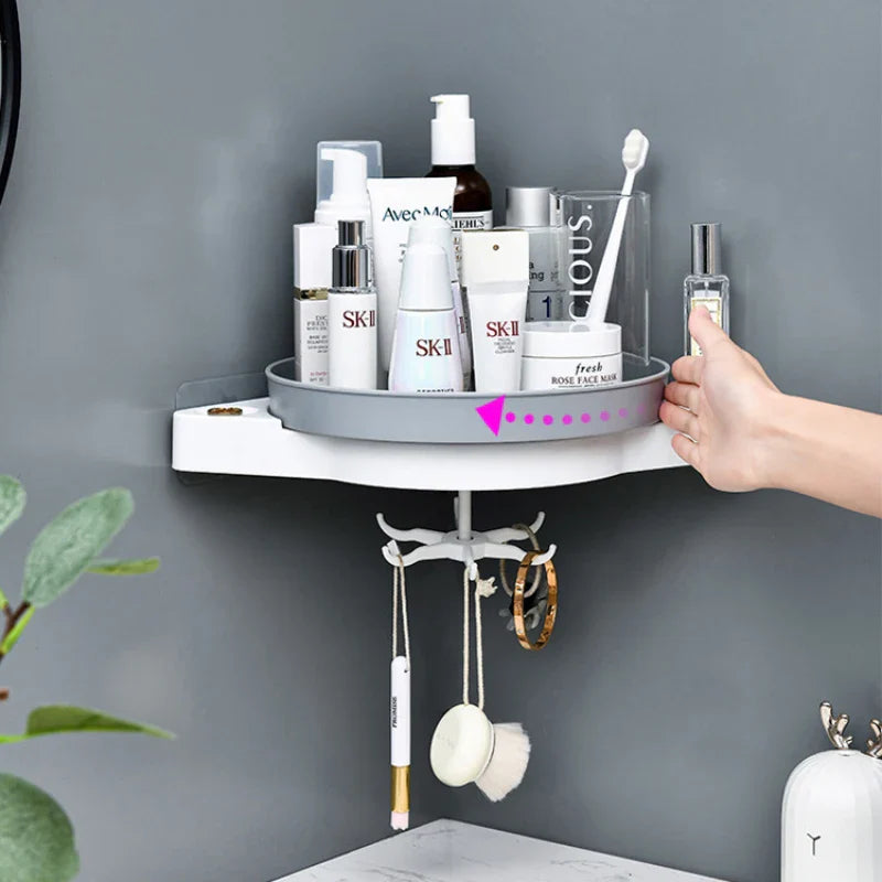 360 Rotating Wall Mounted Storage Rack & Organizer