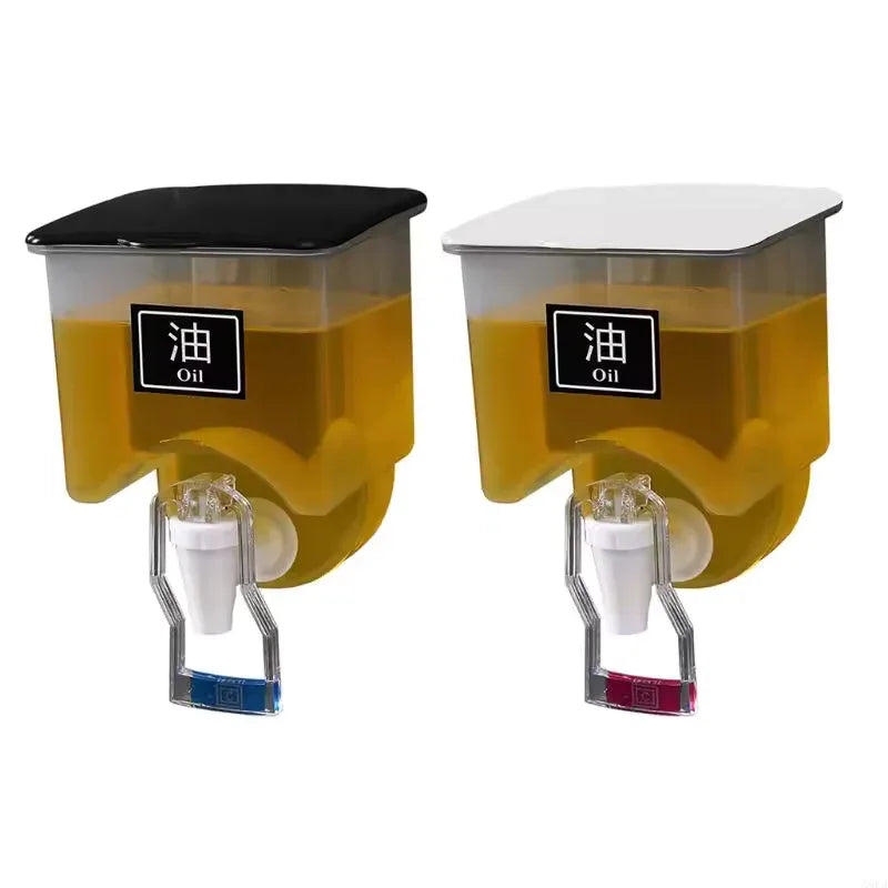 Wall-Mounted 650ml Oil Dispenser – Space-Saving Kitchen Storage Bottle