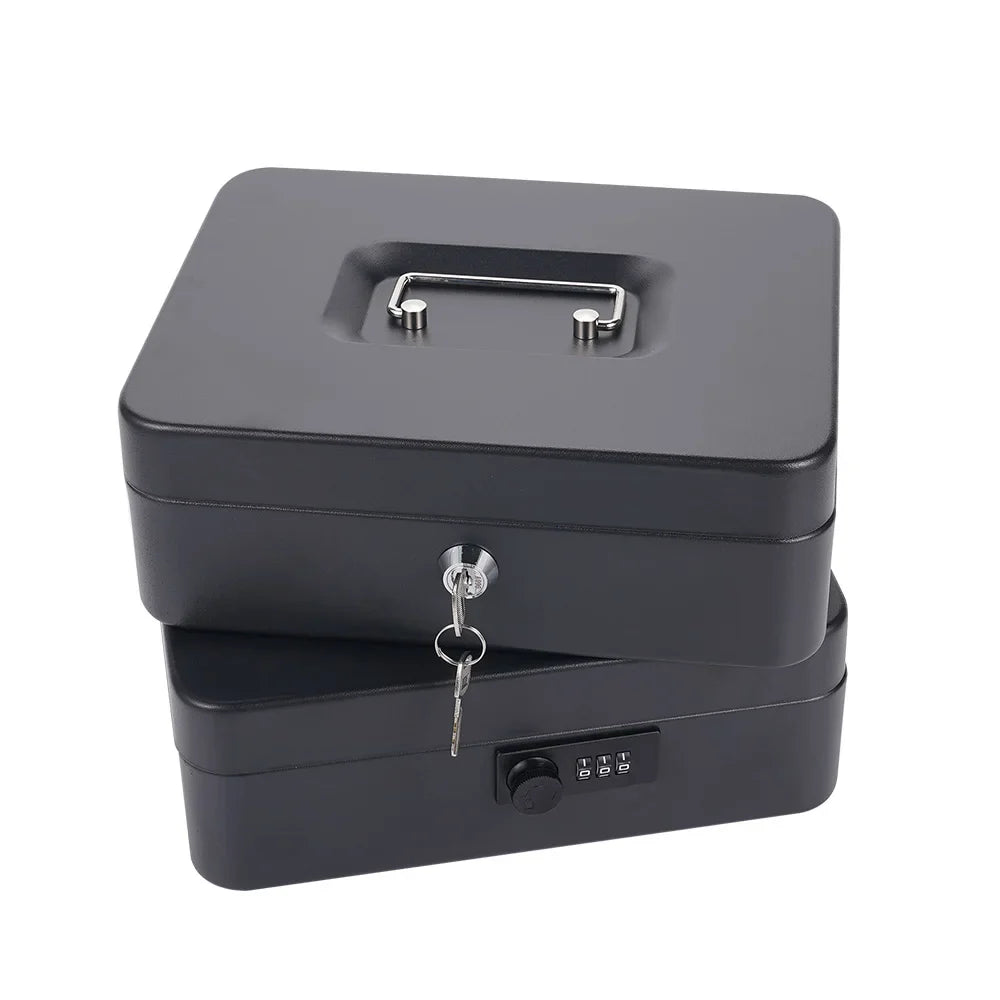 Metal Cash Box with Lock | Secure Money Storage