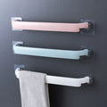 No-Drill Bathroom Towel Rack – Wall Mounted Single Rod Towel Holder (EACH)