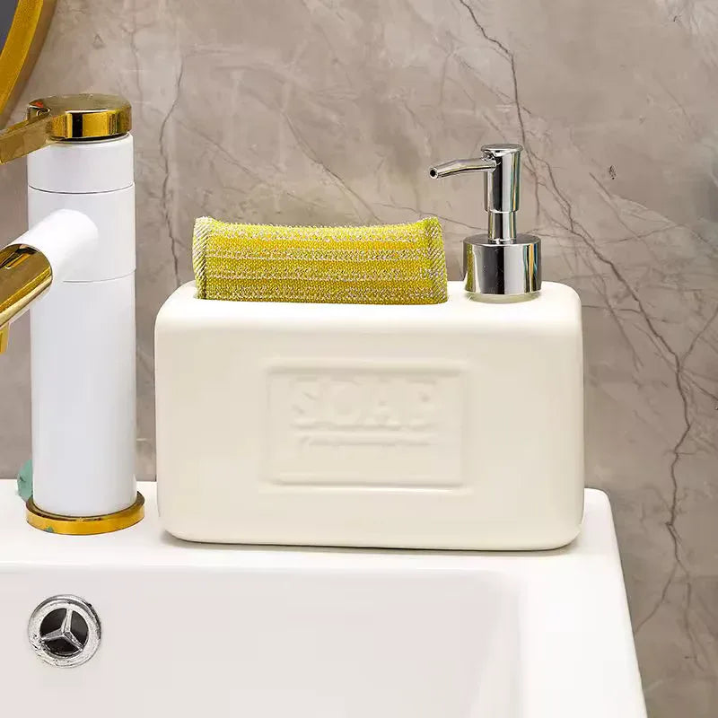 Elegant Ceramic Soap Dispenser Set for Modern Bathrooms