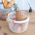 Wire Mesh Fruit & Vegetable Basket – Round Portable
