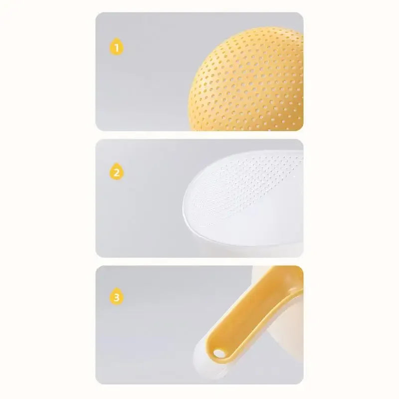 Double Layer Fruit Washing Basket & Rice Strainer