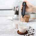 Rechargeable Electric Milk Frother - Stainless Steel Coffee Foam Maker