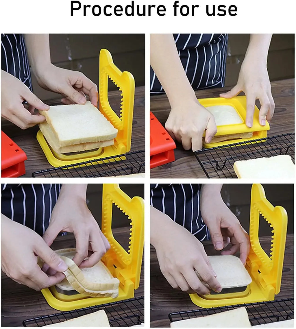 Sandwich Cutter & Sealer – Stainless Steel Crustless Pocket Maker