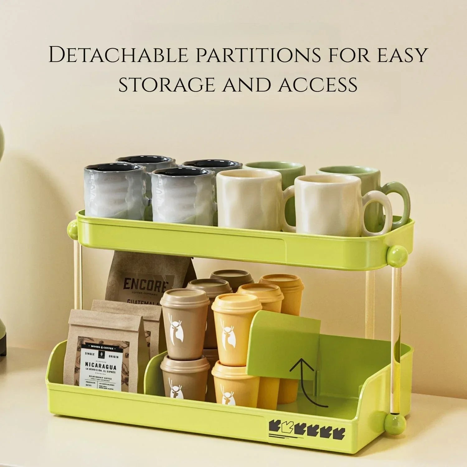2-Tier Storage Organizer Rack