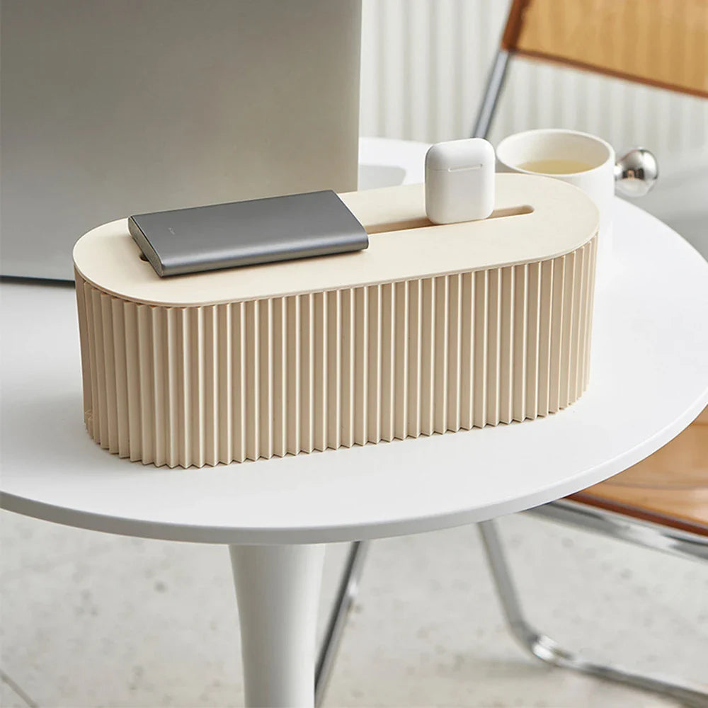 Nordic Plug Board Storage Box - Cable Organizer & WiFi Router Shelf