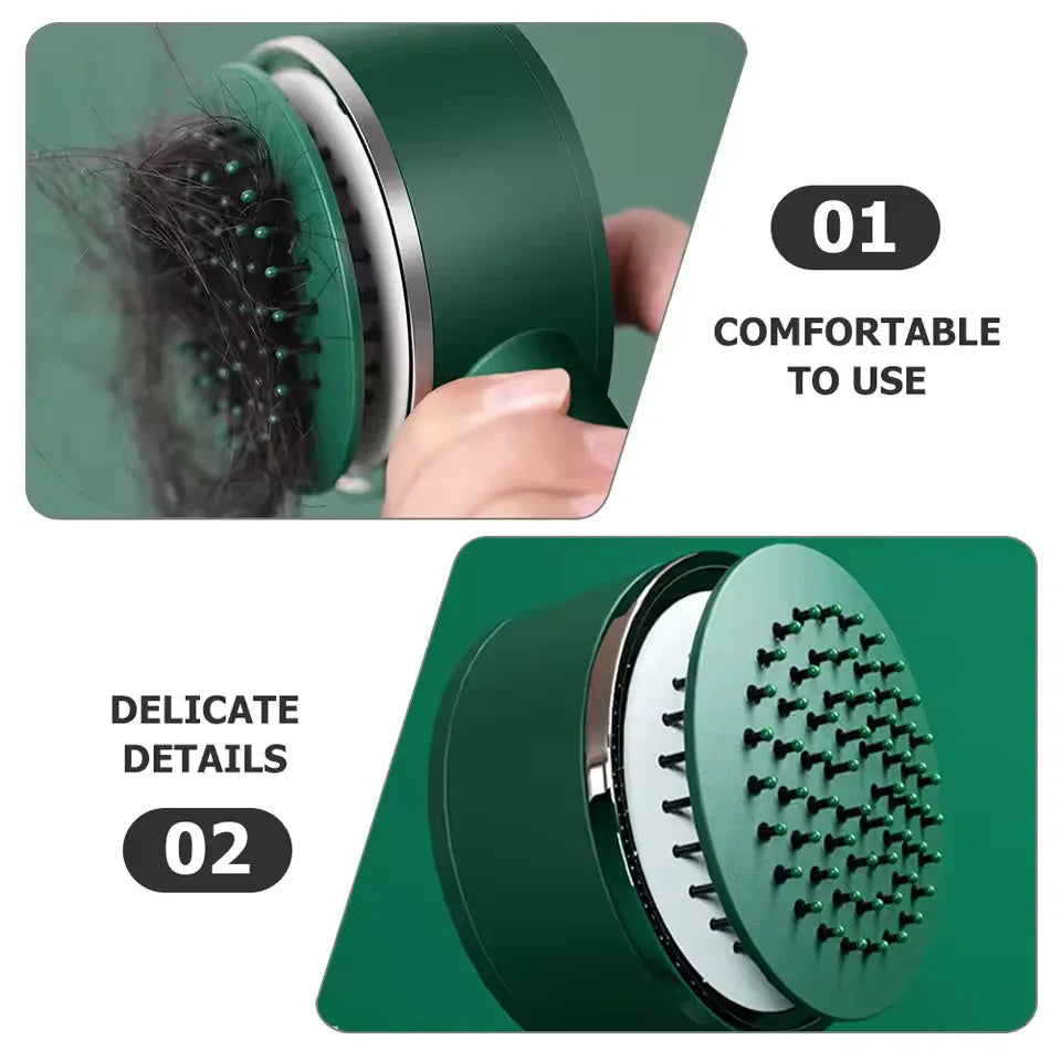 Massage Comb for Curly Hair – Cushion Detangling Brush for Women
