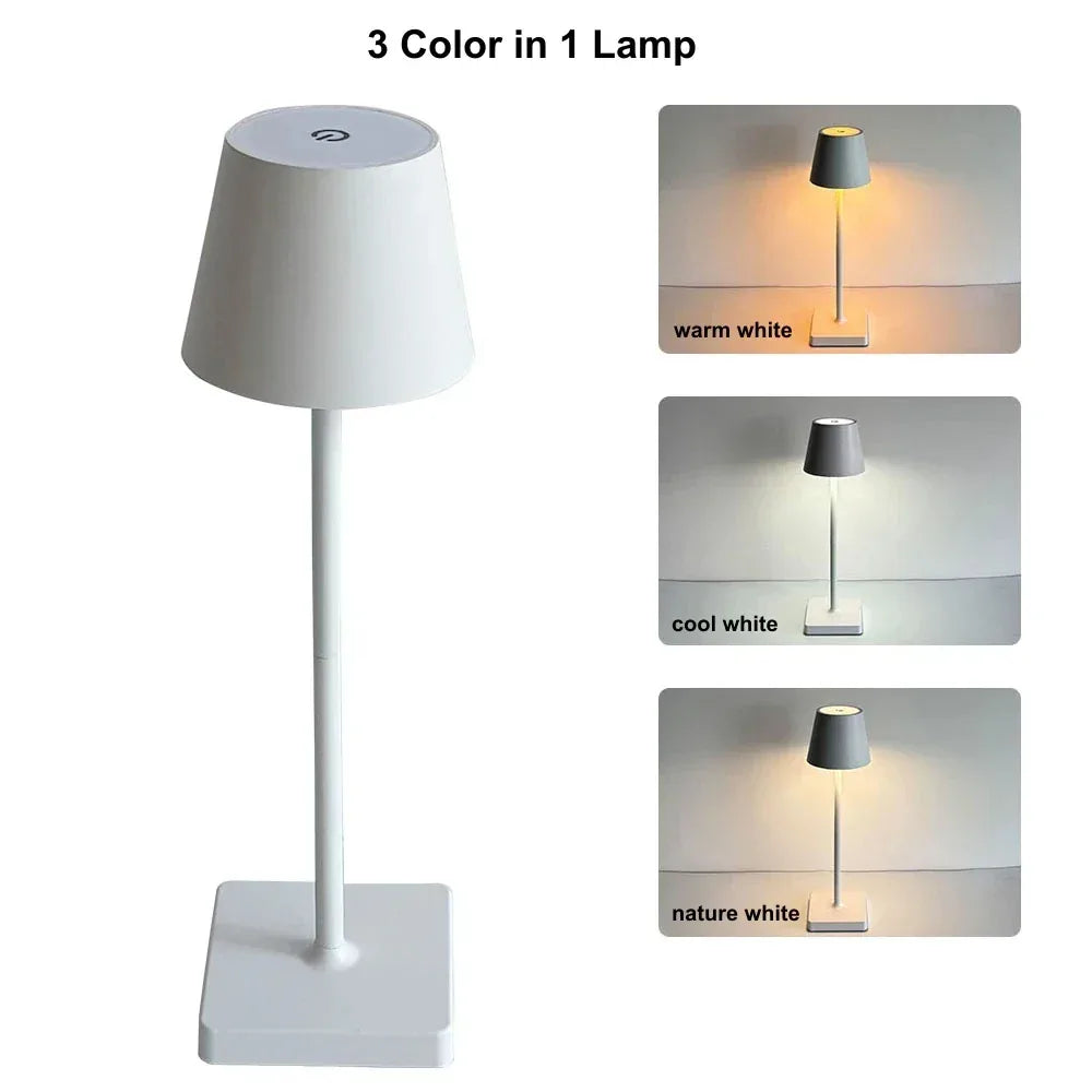 Luxury Metal Rechargeable Tap Lamp – Premium Quality