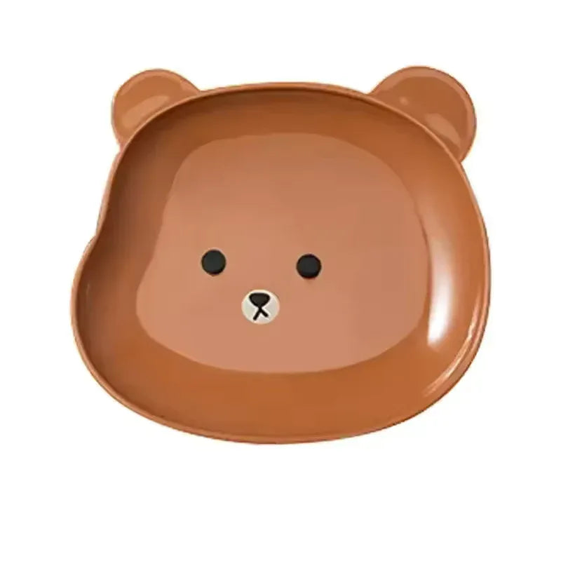 Creative Bear Snack & Fruit Dish Set – 8 Pcs Drop-Proof Tray