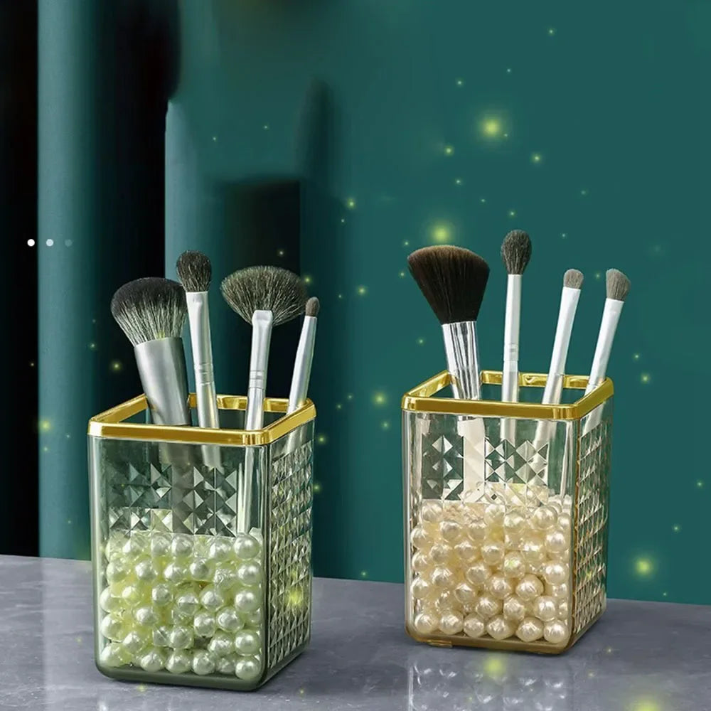 Makeup Brush Storage Box – Cosmetic & Lipstick Organizer
