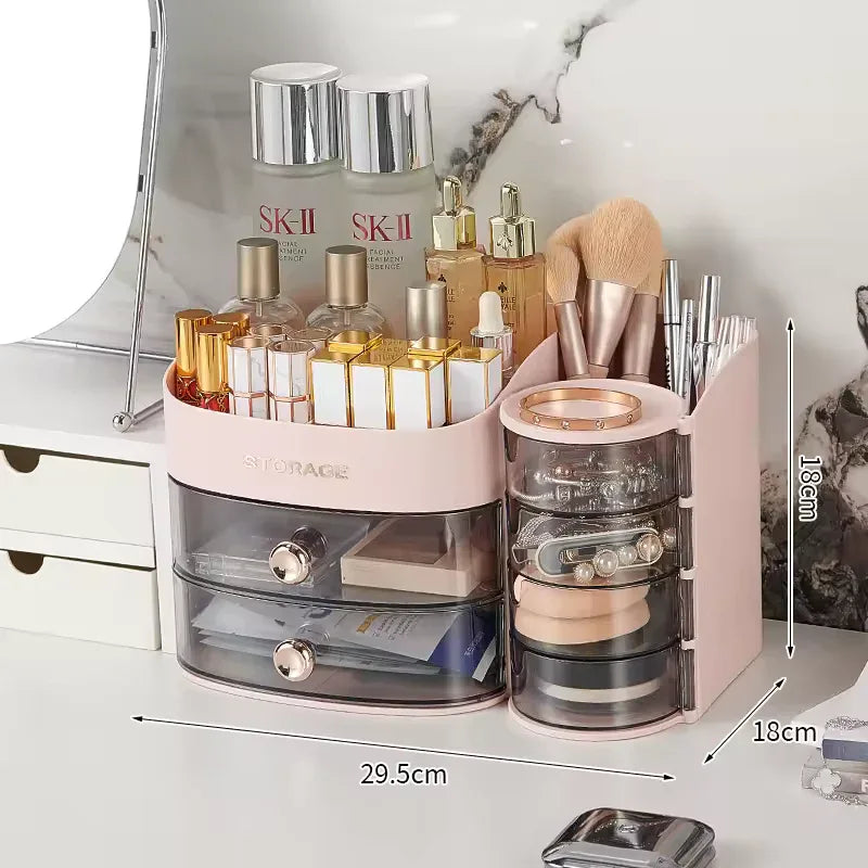 Large Capacity Cosmetics Storage Box – Premium Desktop Organizer