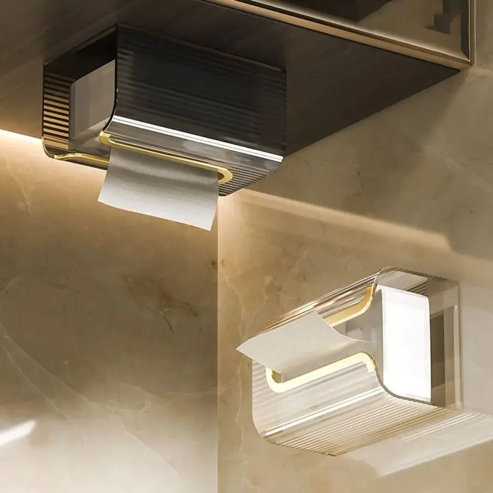 Wall-Mounted Clear Tissue Box – Sleek & Space-Saving Design