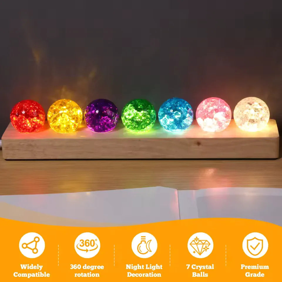 7 LED Crystal Ball – Decorative Light for Home & Gifts