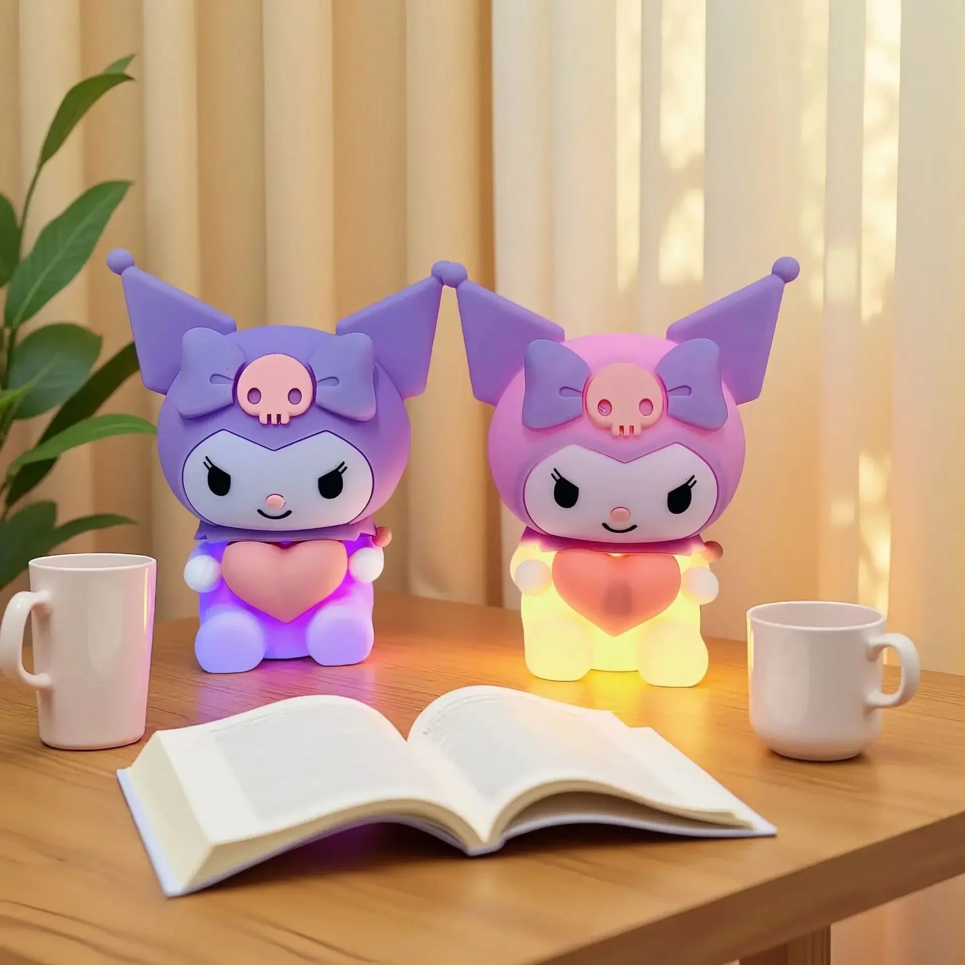 Kuromi Silicone Touch Night Light - Cute Kawaii Bedside Lamp & Sleep Aid