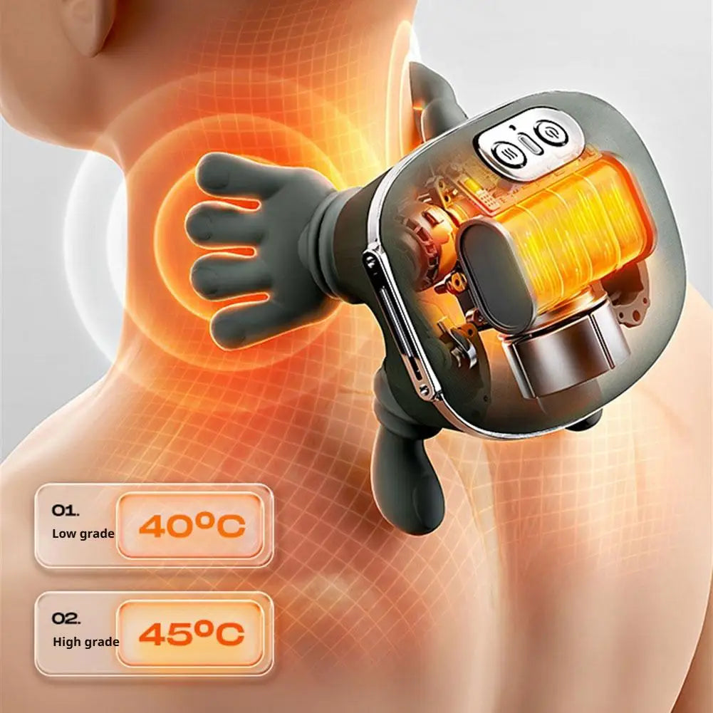 Green Master Pro Electric Neck & Shoulder Massager - Heated Muscle Relief