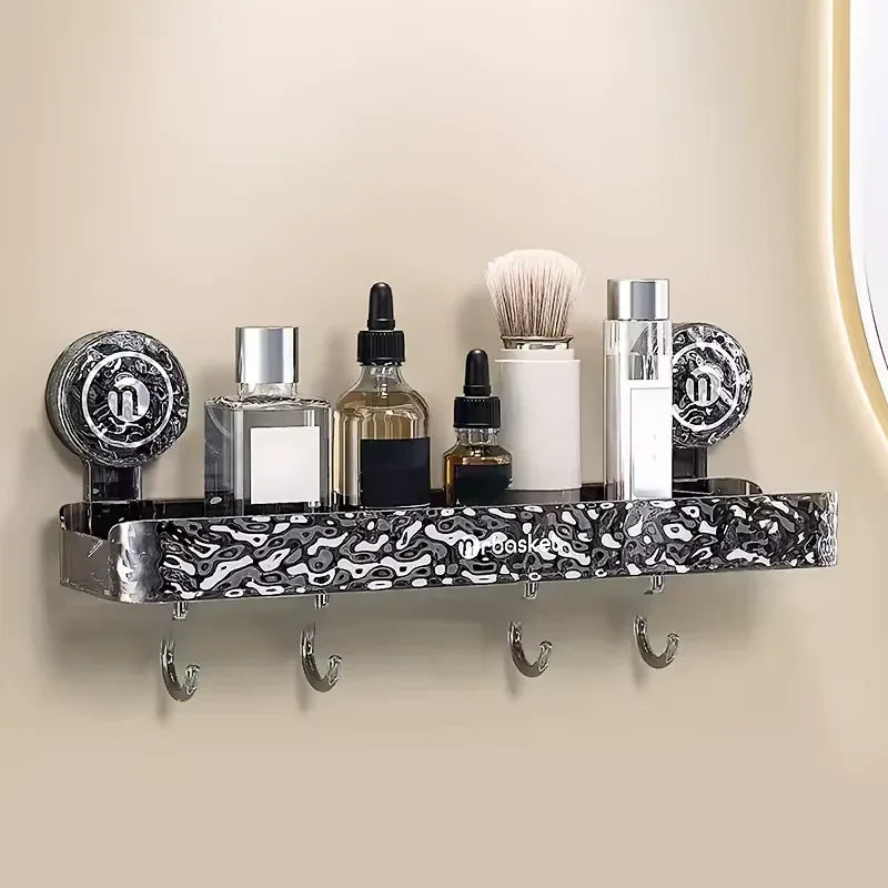Glacier Pattern Shower Suction Cup Shelf – Bathroom Organizer