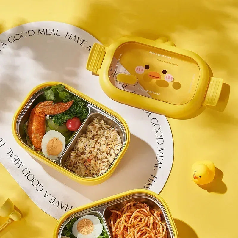 Kids Stainless Steel Lunch Box – Leakproof Portable Bento Box