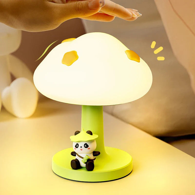 Panda Cloud USB Rechargeable Night Light - Dimmable Touch Sensor Bedside Lamp