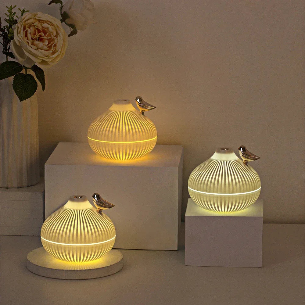 300ml USB Mini Humidifier – LED Aroma Diffuser