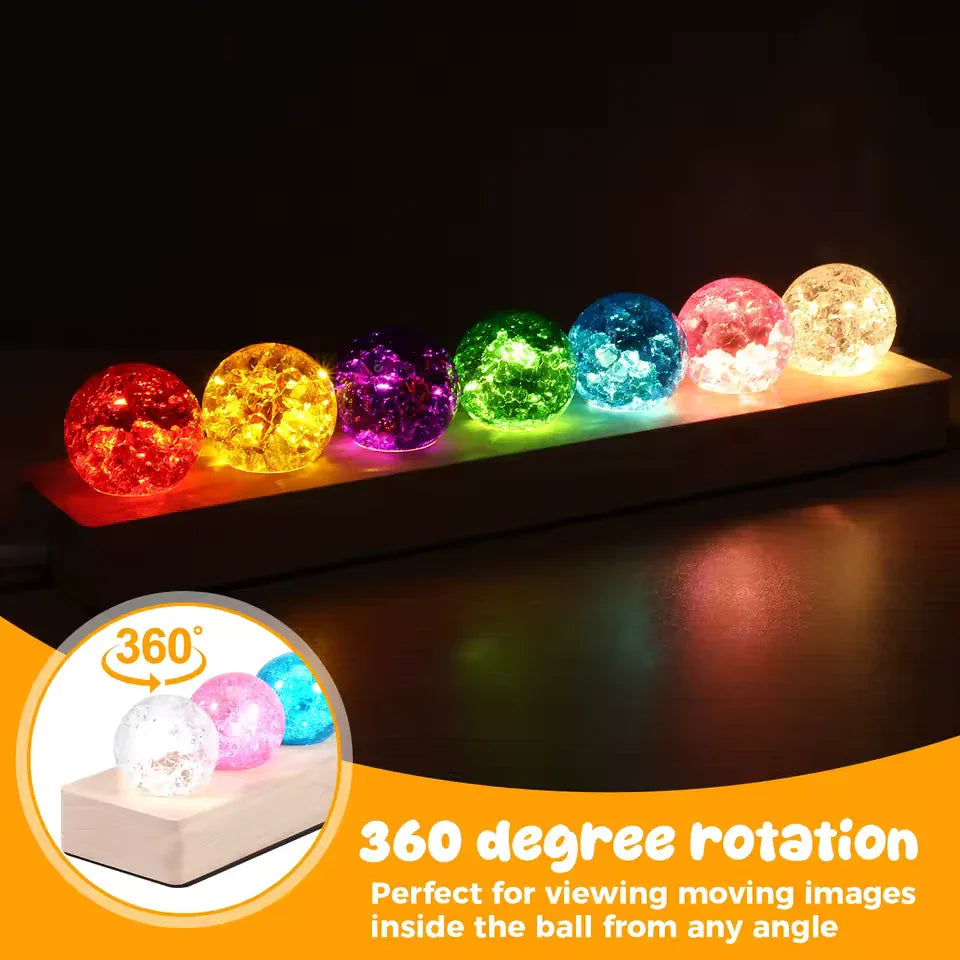 7 LED Crystal Ball – Decorative Light for Home & Gifts
