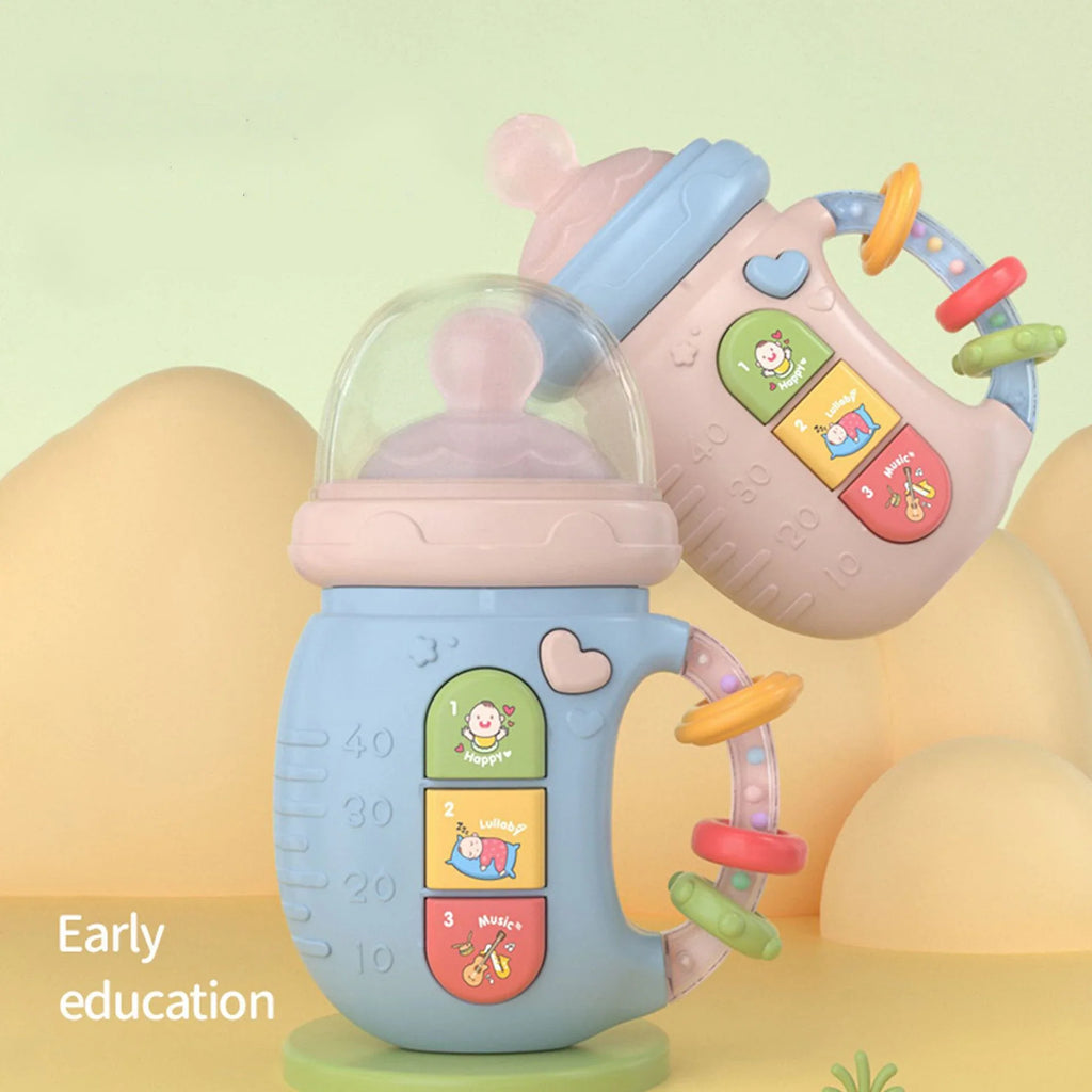 Musical Baby Feeding Bottle Teether Toy