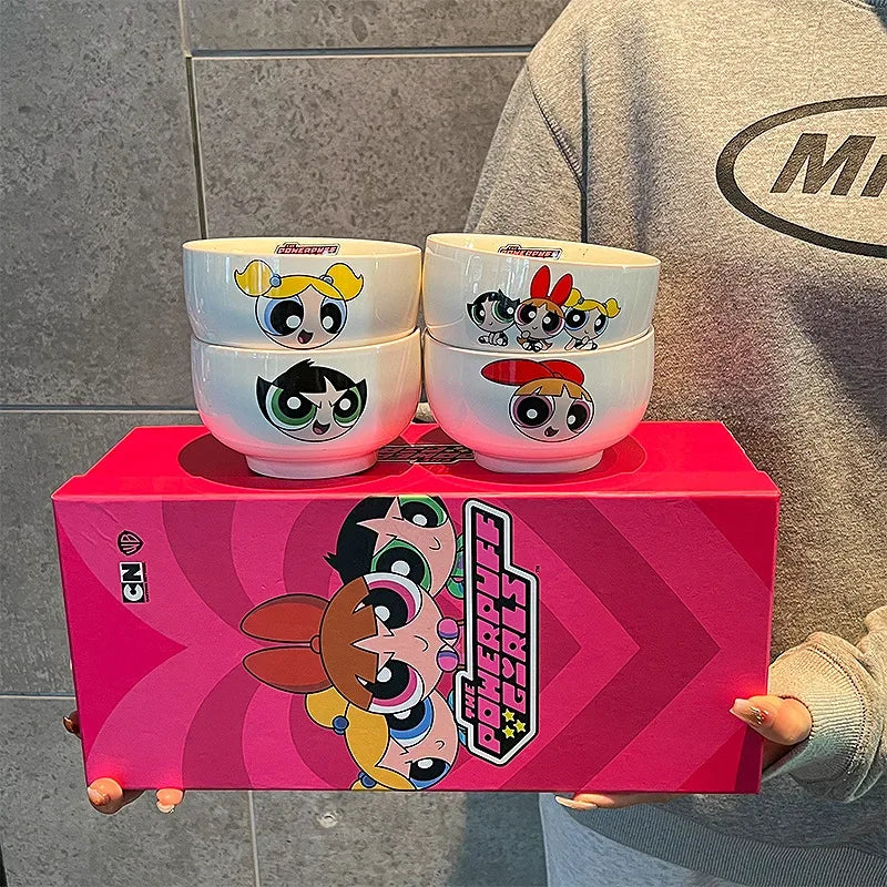 Powerpuff Girls 3-Piece Ceramic Bowl Set – Gift Box