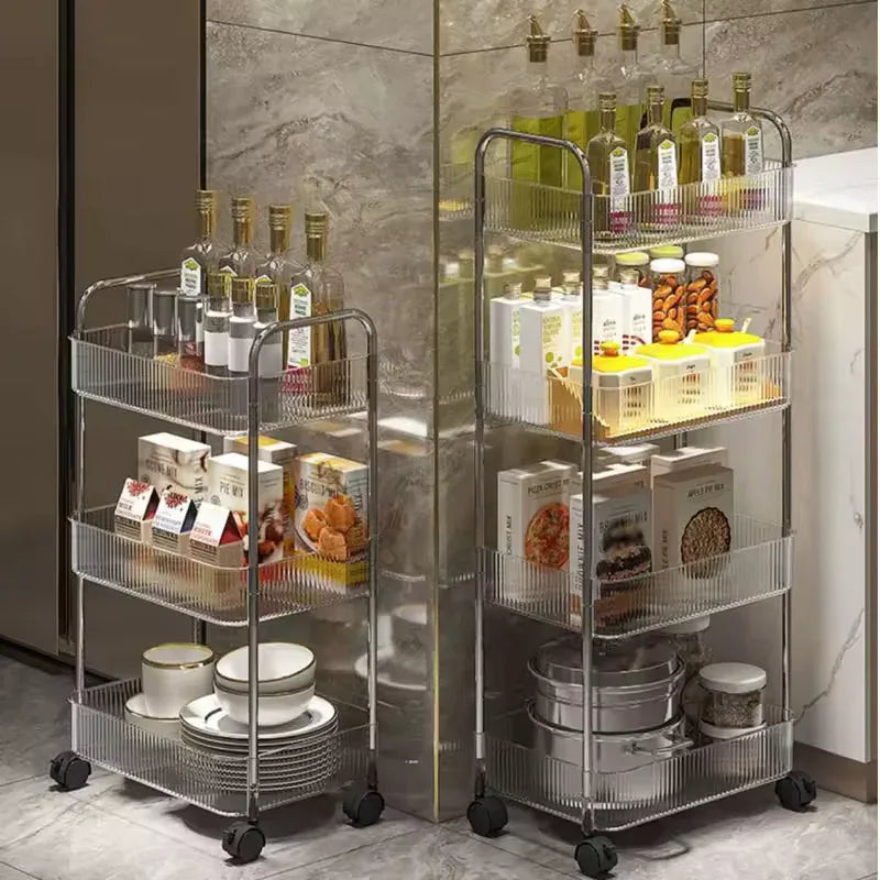 Luxury Acrylic Utility Trolley with Wheels