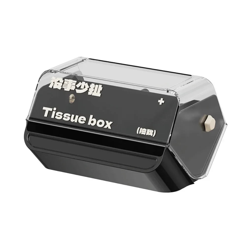 Durable Plastic Tissue Box – Anti-Slip Decorative Holder