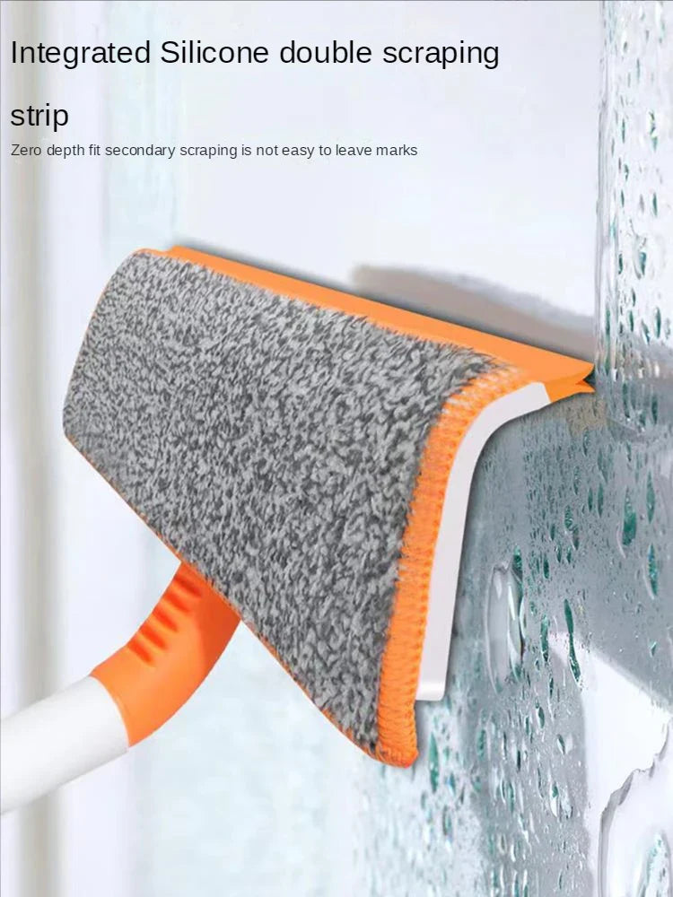 2-in-1 Window Squeegee Cleaner with Pole