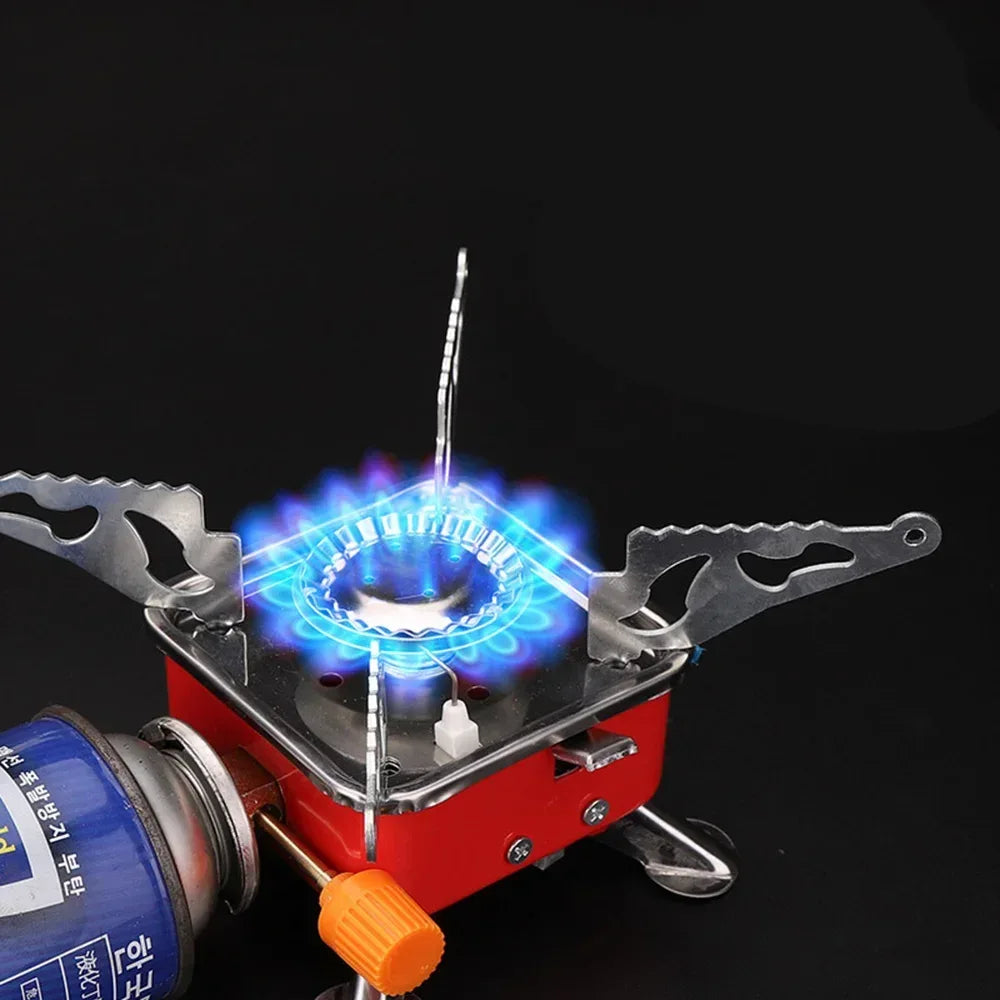 Mini Portable Outdoor Gas Stove – Folding Camping Burner for Hiking & BBQ