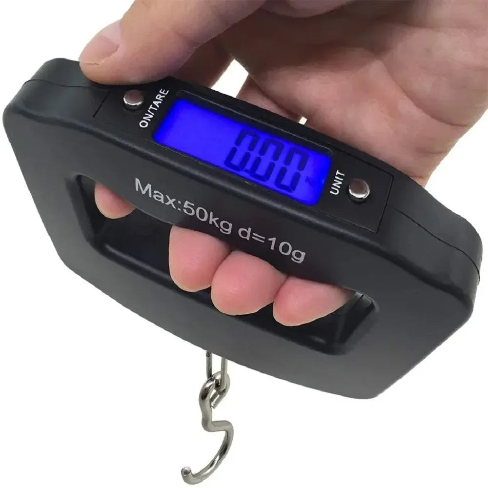50kg/10g Portable Travel Luggage Scale – Digital Handheld Weighing Scale