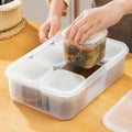 6 Grid Vegetable Storage Box for Kitchen Organization and Fresh Produce