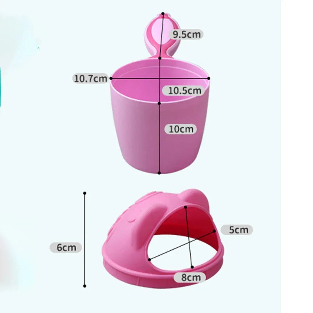 Cute Cartoon Baby Shampoo Cup – Kids Bath & Hair Washing Tool