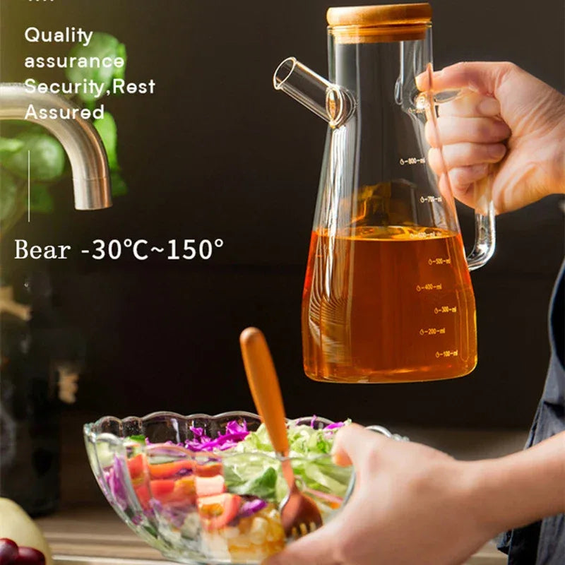 Oil Pouring Pot – Heat-Resistant Glass Seasoning Bottle