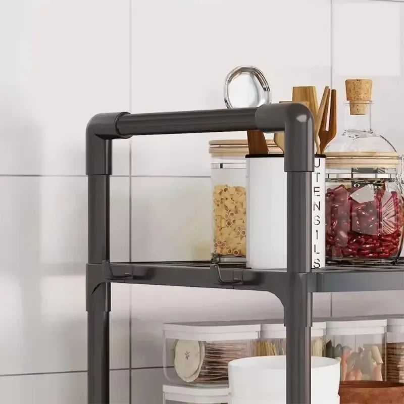 2-Layer Microwave Oven Storage Rack – Kitchen Organizer