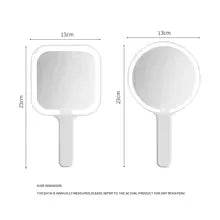 LED Lightening Hand Mirror – Portable Makeup Mirror with Bright Light (Random shape)